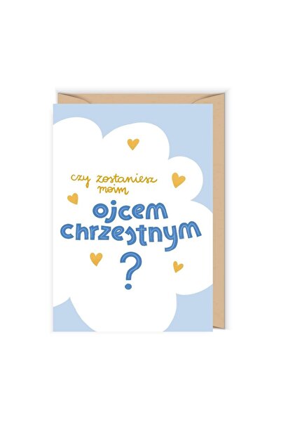 Cudowianki Felicitare de botez pentru nasi, cu plic inclus, ilustratie jucaus...
