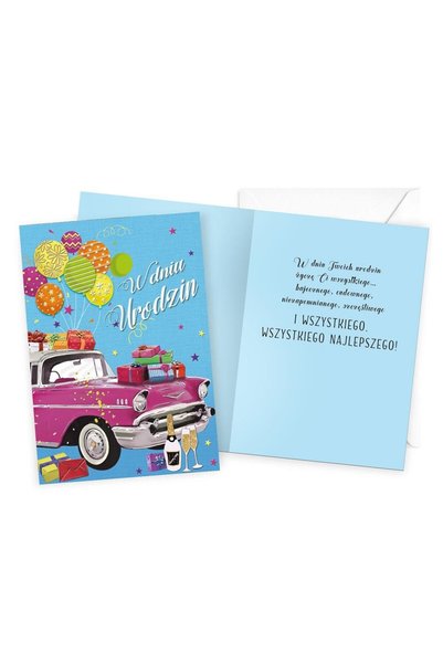 KUKARTKA Karnet de felicitare DK-1151, design unic, motiv vesel, 15x10cm