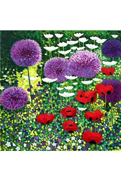 OEM Felicitare cu plic Susan Entwistle Letni ogrod, ilustratie florala, forma...