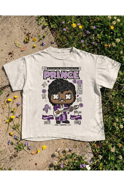 Grafftee Clothing Принц Принтед Унисекс Овърсайз Тениска
