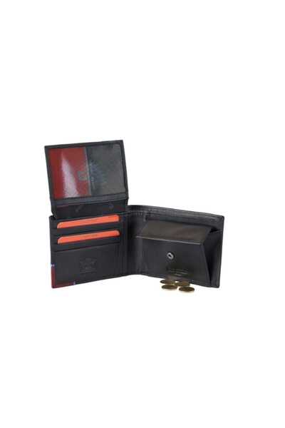 Pierre Cardin Portofel din piele Pierre Cardin, 12x9.5x2cm, interior organizat, logo metalic