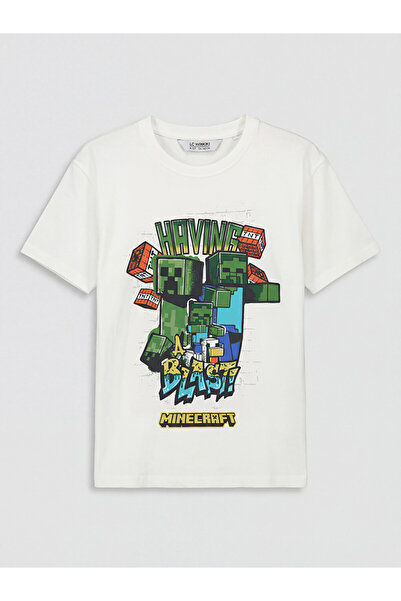 LC Waikiki Tricou de băieți cu imprimeu Minecraft