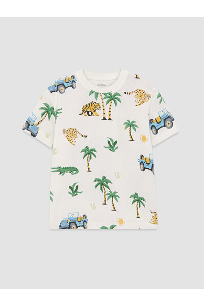 LC Waikiki Tricou de băieți cu guler rotund și imprimeu