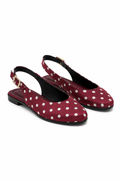 modastilin Jue Polka Dot Pointed Toe Slingback Ballerinas Stylish and Comfort...