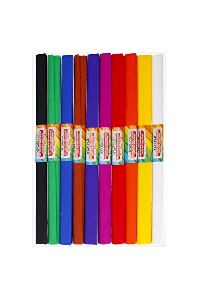 Starpak Hartie creponata set 10 role multicolor 0x17x52cm