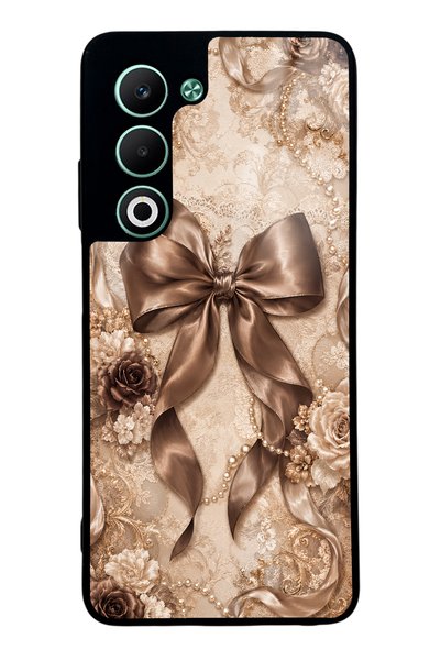 Spoyi Oppo A5 5g Glossy Phone Case with Bronze Pearl Design