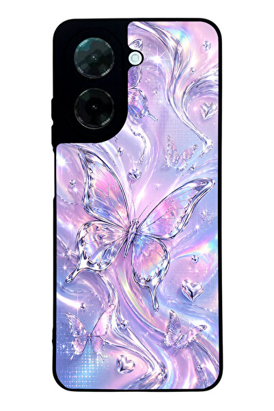 Spoyi Xiaomi Redmi A5 Iridescent Dream Butterfly Tasarımlı Glossy Telefon Kılıfı