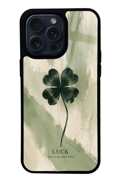 Spoyi حافظة هاتف لامعة بتصميم Lucky Sage Clover لهاتف iPhone 14 Pro Max