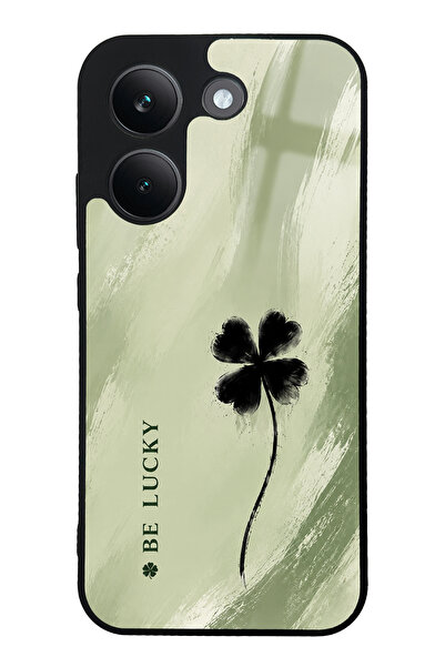 Spoyi Xiaomi Poco X8 Pro Sage Lucky Clover Tasarımlı Glossy Telefon Kılıfı
