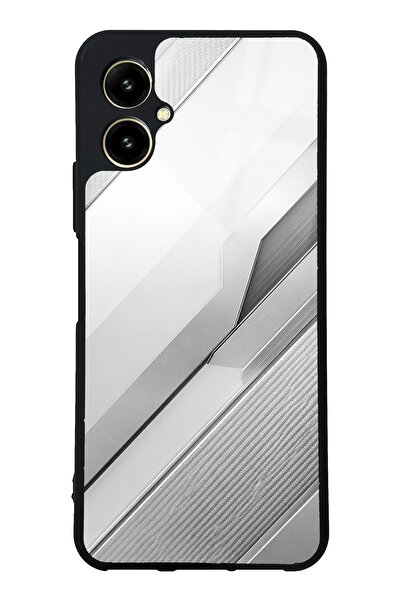 Spoyi Omix X5 Silver Titanium Edge Tasarımlı Glossy Telefon Kılıfı