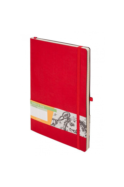 Antra Caiet Impresja B5, liniat, 192 pagini, coperta moale, rosu