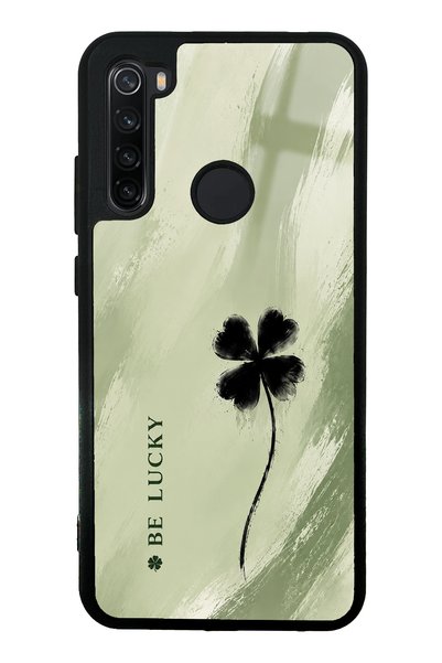Spoyi Xiaomi Redmi Note 8 Glossy Phone Case with Sage Lucky Clover Design
