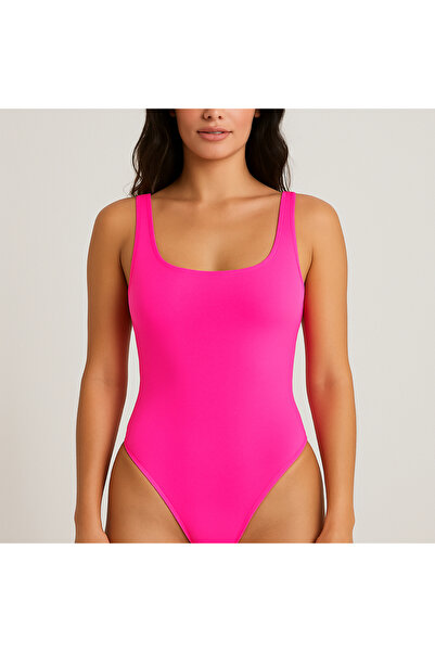 TAVSİYESEVER Dikişsiz Seamless Basic Model Çıtçıtlı Bodysuit
