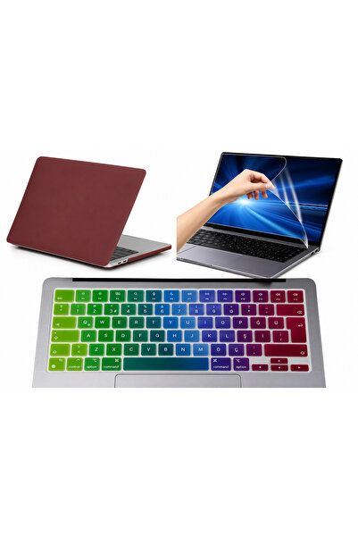 hk Macbook Pro 14 İnç A3185 A3401 A3434 A3426 A3427 M4 M5 PRO/MAX Kılıf Hardc...