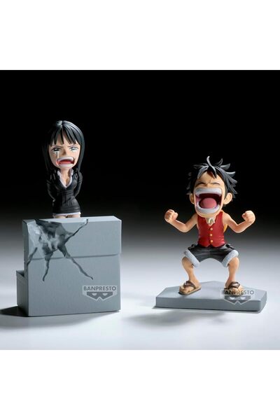 BANDAI Banpresto Action Monkey D. Luffy & Nico Robin One Piece, World Collect...