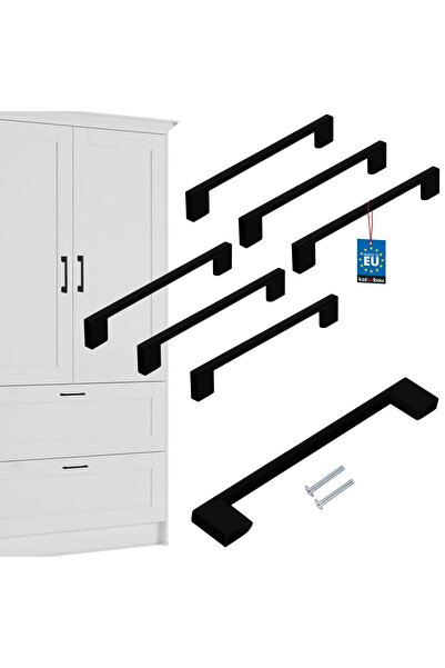 KOTARBAU Mâner pentru mobilier de bucătărie Clasic Modern Alungit Negru Mat D...