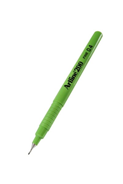 artline قلم فاينلاينر ذو رأس رفيع 0.4 أخضر فستقي - 2 قطعة