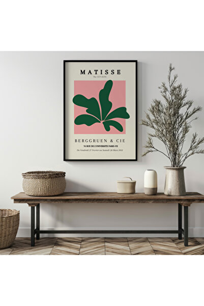 dudekohome Matisse Yaprak Poster Çerçeveli Tablo Minimal Modern Duvar Dekoru ...