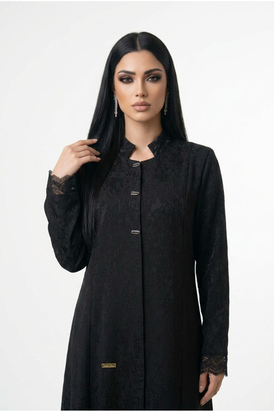 DAR ALSALAAM Abaya Trend Blazer Duvamat Black Wrap Suitable for All Seasons