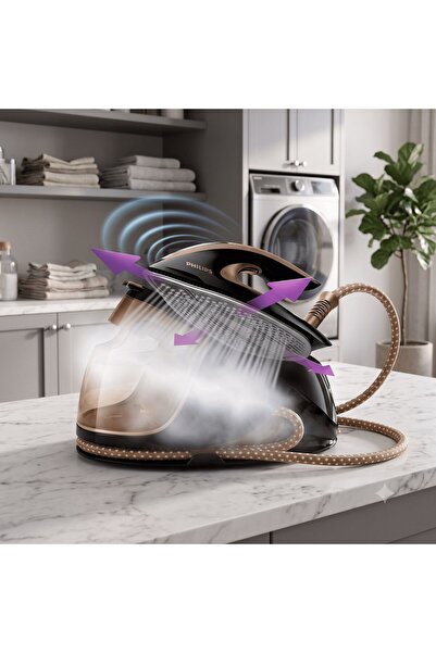 Philips Siyah-Altın Kazanlı Ütü 2700 W | Gömlekten Kot Kumaşa Tek Geçişte Ütü...