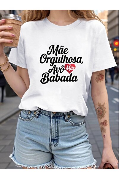 En22 تي شيرت مطبوع عليه عبارة "Portuguese Proud Mom Spoiling Grandma"، قميص ك...