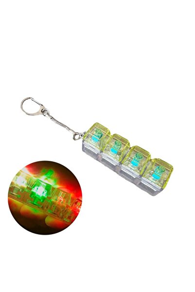 choice2 C Keyboard Fidget Toys LED Crystal Keycap Keychain Stress Relief Fing...