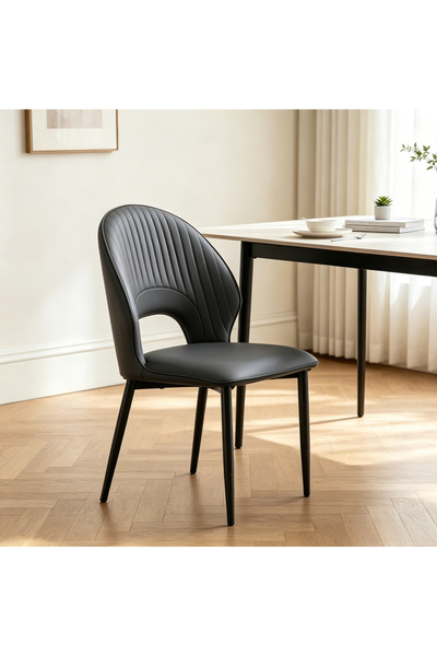 Roam shop Modern Design Dining Chairs Upholstered Kitchen Chairs with Metal L...