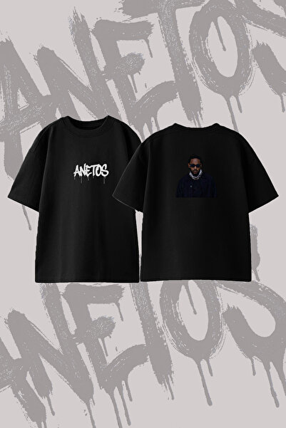 Anetos Kendrick Lamar_8 Σχεδιασμένο μπλουζάκι με στάμπα στην πλάτη, βαμβακερό...