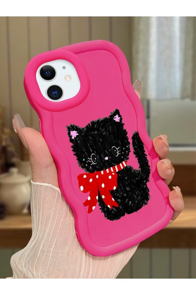 Hontinga iPhone 11 Compatible Case Camera Protector Red Silicone Couple Phone...