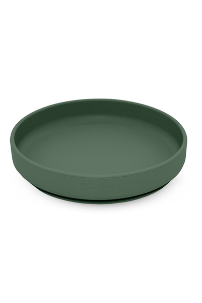 Petite&Mars Silicone plate with suction cup - Misty Green