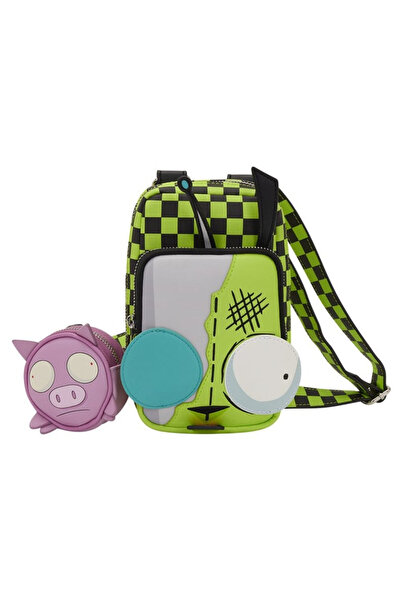 Loungefly , Geanta crossbody pentru telefon din piele ecologica, cu imprimeu ...