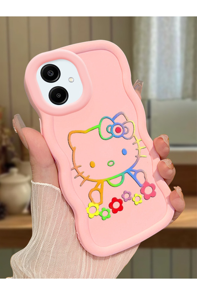 Hontinga Samsung Galaxy A06 Compatible Case Camera Protector Pink Silicone Co...