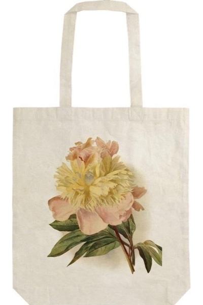 Skona Ting Geanta Totebag, Skona Ting, Bumbac, Model bujor