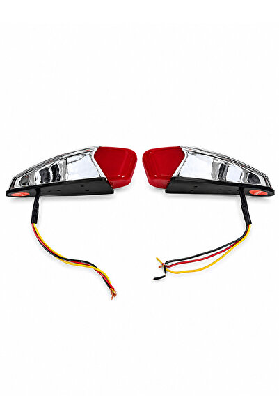 APS OTOMOTİV APS - KROM ÇERÇEVE NEON TEPE LAMBASI 2’Lİ - KIRMIZI / 12-24-36V ...