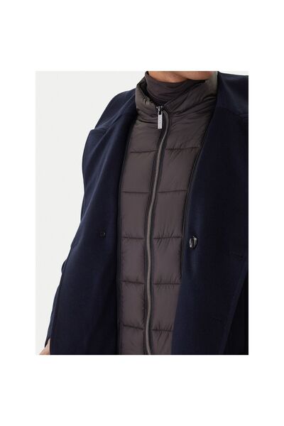 BUGATTI Palton de lână pentru bărbați 874228 81063 Bleumarin