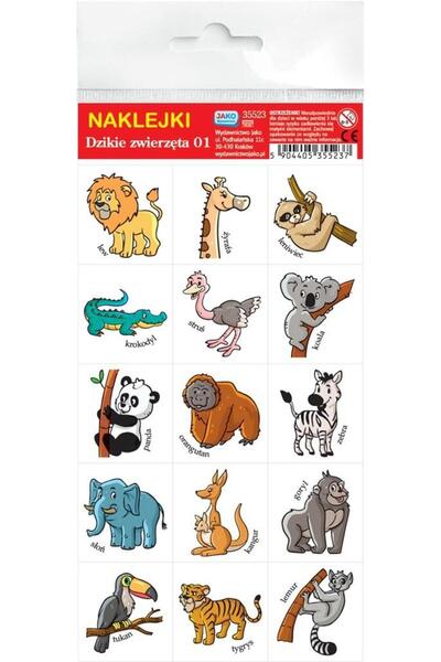 OEM Set stickere animale salbatice, Wydawnictwo Jako, Multicolor