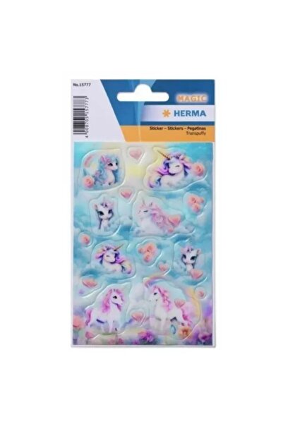 Herma : Stampila pufoasa cu model magic de unicorn