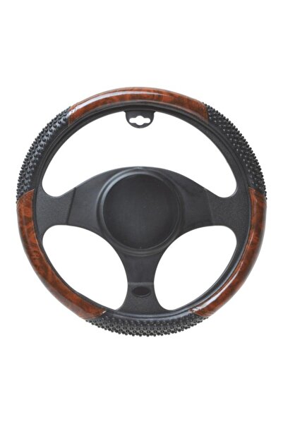 AUTOMAX Husa volan Wood , material cauciucat, diametru 37-39 cm