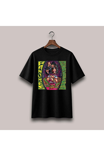 Grafftee Clothing تي شيرت رامونيس كبير الحجم مطبوع للجنسين