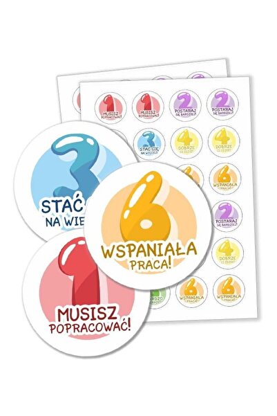 LearnHow Set 48 de stickere motivaționale, LearnHow, Multicolor