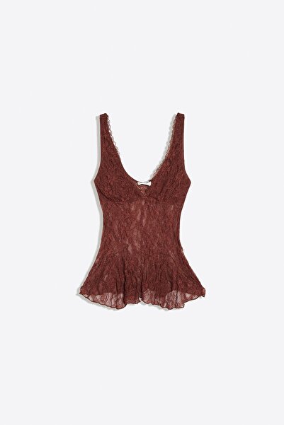 Bershka Dantelli askılı top