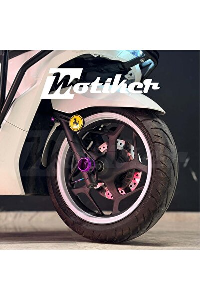 Motiker Honda PCX Tam Jant Kaplama Tasarımı Sticker Etiket Modeli , BEYAZ