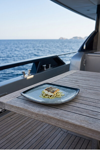 Happy Chef Grey Quartz 6'lı Kare Tabak Seti, 19x19 cm - h.2,3 cm , Thermoset ...