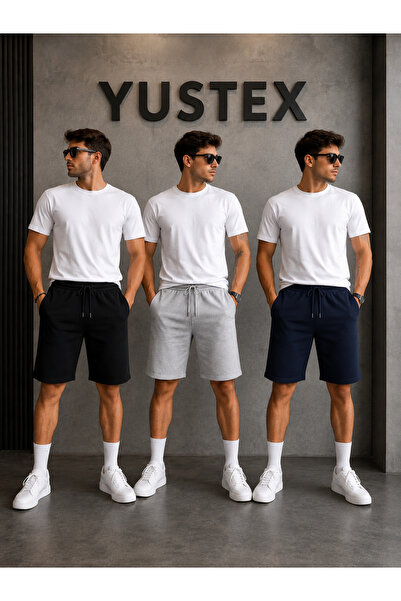 yx yustex sport Ανδρικό πακέτο 3 τεμαχίων (Μαύρο-Γκρι-Ναυτικό μπλε) Αθλητικό ...