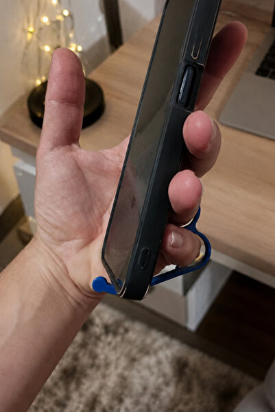 glowify prime glowify prime FingerGrip Çift Parmak Geçmeli Ergonomik Telefon Tutucu Aparat - Düşme Önleyici Telefon Standı ve Tutacağı
