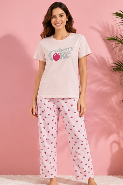 ETEN Girls Printed Pyjama Set Short Sleeve