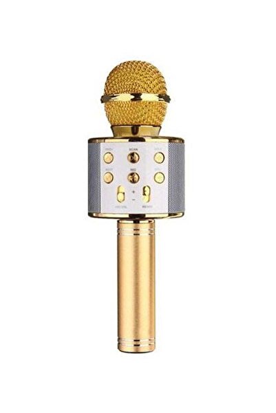 Gennext Wireless Karaoke Microphone WS-858 in gold