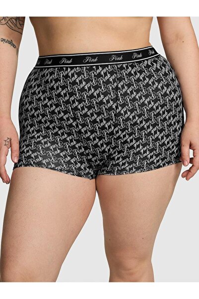 PINK Mikro Logolu Yüksek Bel Boyshort Külot