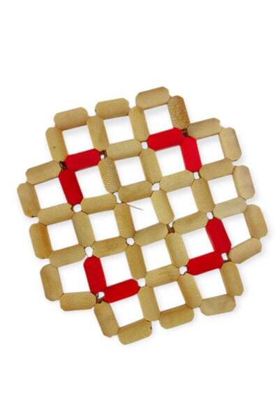 Prime Cart Collections 12-Piece Bamboo Heat Resistant Trivet Set | Hot Pot & ...
