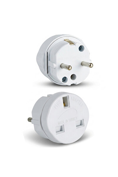 bydiz İngiliz Priz Adaptörü UK Fiş Dönüştürücü 3500W Topraklı TSE CE İngilter...
